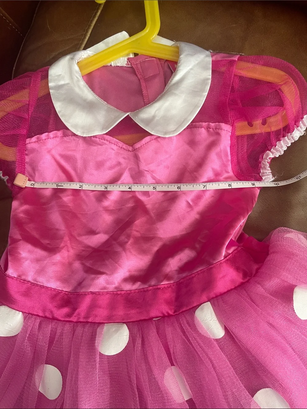 Disney Minnie Mouse Pink Polka Dot Tutu Costume Dress Girls Dress-Up Size 3/4